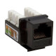 Cat5e Black Keystone Jack 45° Angled Punchdown Network Connector Multipack LOT