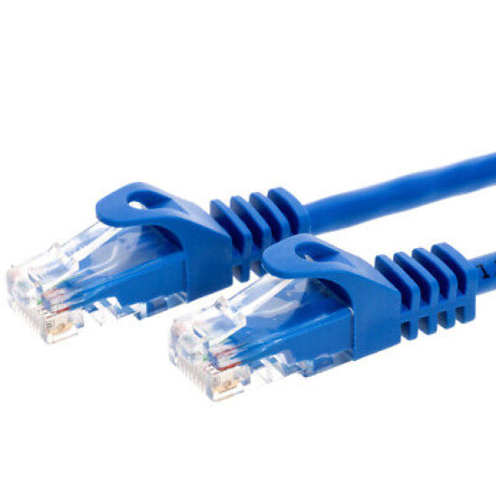 CAT5 Network Patch Cable RJ-45 Ethernet LAN Internet Cable Blue 1.5FT - 20FT LOT