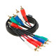 5 RCA Male to 5 RCA Male Audio Video Component Cable A/V TV DVD Multi-Pack - LOT