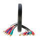 5 RCA Male to 5 RCA Male Audio Video Component Cable TV DVD Blu-ray Cord - LOT