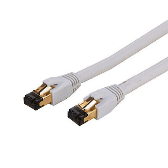 CAT8 Ethernet Cable Super Speed 40Gbps LAN Wire White 0.5FT- 75FT Multipack LOT