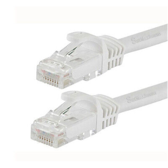 CAT6e/CAT6 Ethernet Network Patch Cable 550MHz LAN Cable White 25FT- 200FT LOT