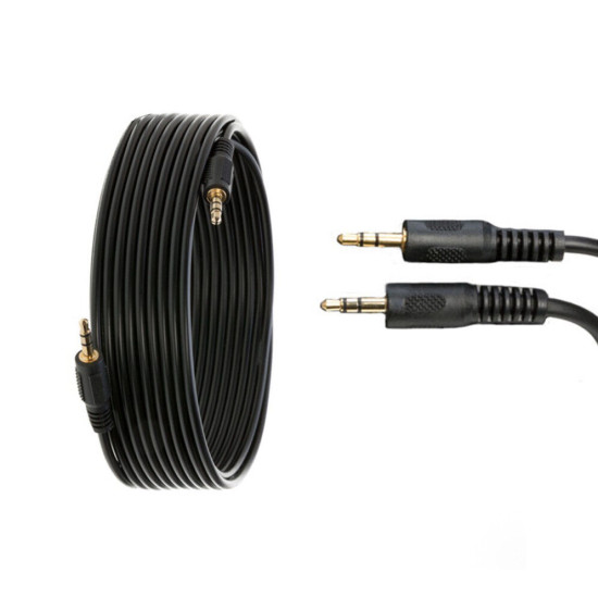 12Ft 3.5mm Audio Stereo Male to Male Cable Headphone Car iPad Stereo AUX Cord