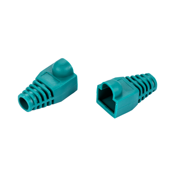 RJ45 Green Strain Relief Boot End Cap for Cat5/5e Cat6 Ethernet Cable Plug Lot