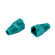 RJ45 Green Strain Relief Boot End Cap for Cat5/5e Cat6 Ethernet Cable Plug Lot