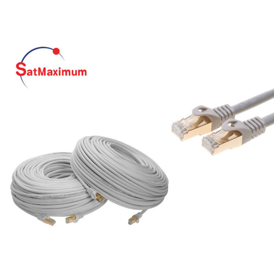 Cat7 S/FTP Ethernet Patch Cord High Speed LAN Network Cable Gray 25ft -200ft LOT