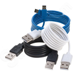 USB 2.0/3.0 Cable Type A Male to A Male High-Speed Data Transfer Charger Cord