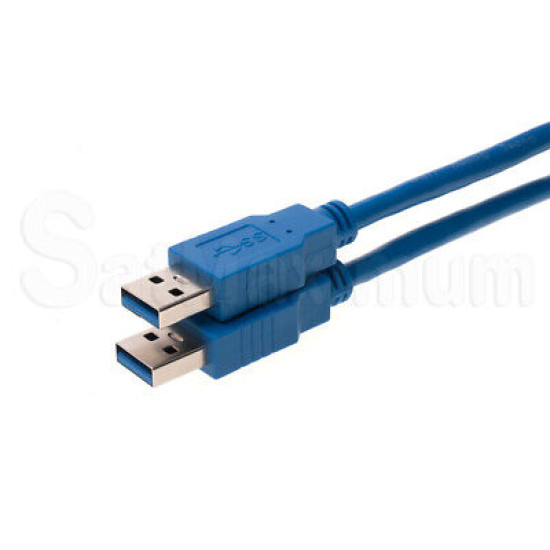 USB 2.0/3.0 Cable Type A Male to A Male High-Speed Data Transfer Charger Cord