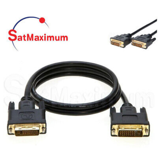 DVI-D to DVI-D Male 3ft Cable Dual Link 24+1 Pin HDTV, PC, Monitor Cord