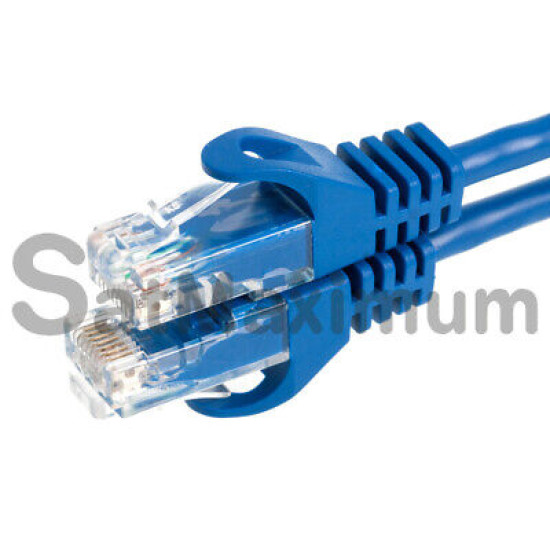 CAT5 Ethernet Patch Cable RJ-45 Internet Cord Blue 1.5FT -  20FT Multi-Pack LOT