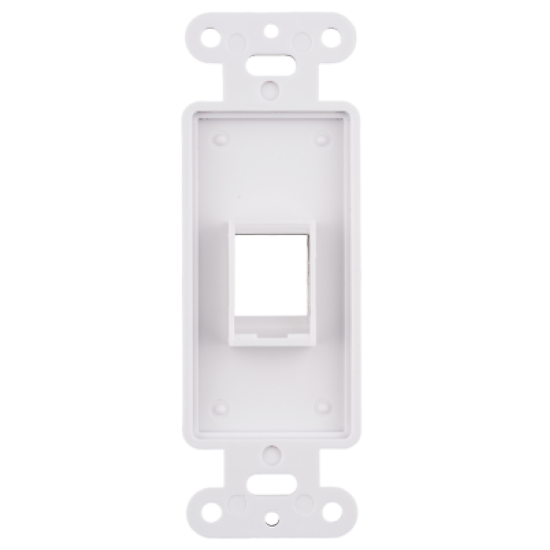 Decora 1-Port Keystone Jack Wall Plate Insert White for RCA F-TYPE RJ45 HDMI LOT