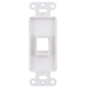 Decora 1-Port Keystone Jack Wall Plate Insert White for RCA F-TYPE RJ45 HDMI LOT