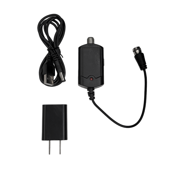 HDTV Antenna Amplifier Signal Booster TV High Gain Indoor VHF UHF Channel Boost