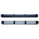 Cat5e UTP Patch Panel 24 Ports 110Type RJ45 LAN Ethernet Network Rack Wall Mount