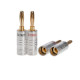 Banana Plug Audio Screw 24K Gold Plated Speaker Wire Jack Connector Pack LOT