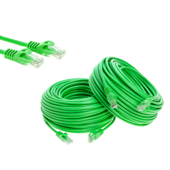 CAT6e/CAT6 Ethernet LAN Network RJ45 Patch Cable Green 50FT- 200FT Multipack LOT