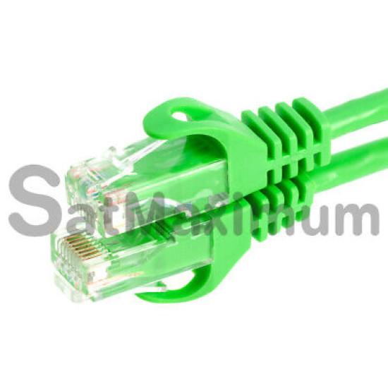 CAT6e/CAT6 Ethernet LAN Network RJ45 Patch Cable Green 50FT- 200FT Multipack LOT