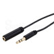 3.5mm 75ft Audio Male to Female Extension Cable AUX Stereo Headphone Slim Cord