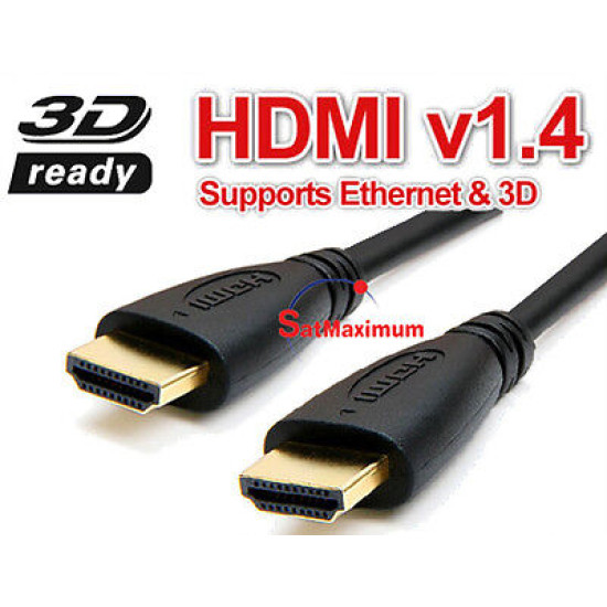 25FT HDMI Cable Cord Audio Wire Bluray DVD XBOX PS 3 4 Wii U 360 LCD HD TV 1080P