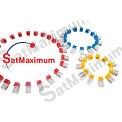 Keystone Jacks Cat5e Cat5 Cat6 Punch Down Jack 45 Degree Network Connector LOT