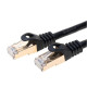 Cat7 S/FTP Ethernet Cable High Speed LAN RJ45 Patch Cord Black  25ft - 200ft LOT