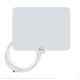 Digital Indoor TV Antenna Long Range 35 Miles Flat HDTV VHF UHF White Multi LOT