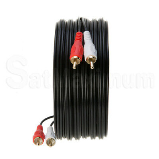 2RCA, 3RCA, 5RCA M/M Stereo Audio/Video Cable TV DVD Blu-ray PC Multipack - LOT