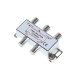 4-Way TV Coaxial Cable Splitter 5-2300MHz for RG6 RG59 TV Antenna Coax Adapter