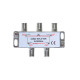 4-Way TV Coaxial Cable Splitter 5-2300MHz for RG6 RG59 TV Antenna Coax Adapter