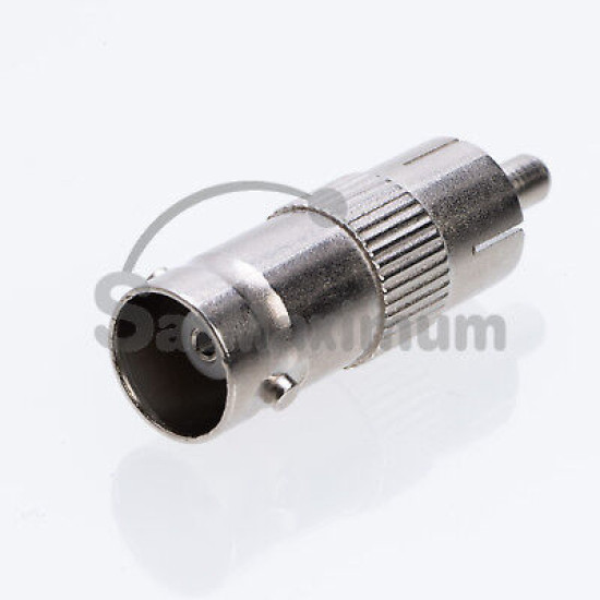 BNC Female to RCA Male ADAPTER Coaxial Connector / Coupler Plug RG59 CCTV - LOT