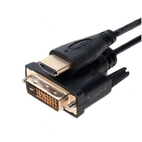 DVI-D to HDMI 10FT Video Cable Dual Link 24+1 Pin HDTV PC Monitor Display Cord