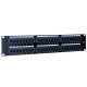 Cat5e UTP Patch Panel 48 Ports 110Type RJ45 LAN Ethernet Network Rack Wall Mount