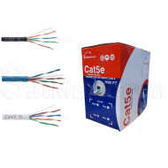 CAT5e Plenum UTP 1000FT CMP 24 AWG Cable 350MHz Solid Networking Wire Bulk LOT