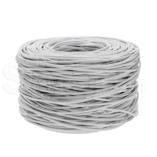 CAT5e Plenum UTP 1000FT CMP 24 AWG Cable 350MHz Solid Networking Wire Bulk LOT