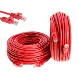 CAT6e/CAT6 Ethernet Patch Cable LAN Network RJ-45 Red 50FT- 200FT Multipack LOT