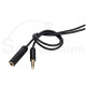 3.5mm 3ft Stereo Audio Headphone Cable Male to Female Slim Extension Cord