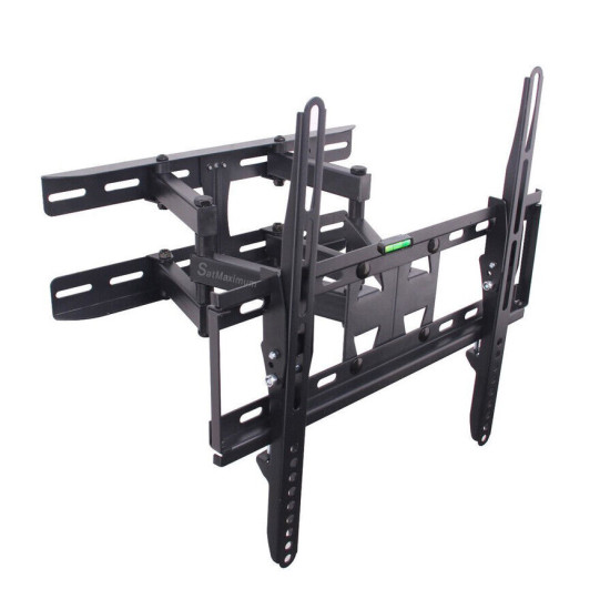 TV Wall Mount VESA Full Motion Dual Arm Swivel Tilt LED LCD HDTV Fits 23-55 Inch
