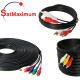 RCA Cable 2 RCA 3 RCA 5 RCA Male Wire VIDEO COMPOSITE COMPONENT Cord - LOT