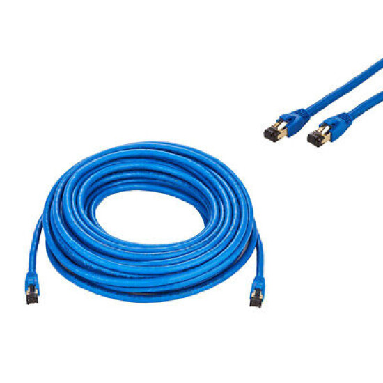 CAT8 Ethernet Cable Super Speed 40Gbps LAN Wire 0.5FT- 75FT Blue Multipack  LOT