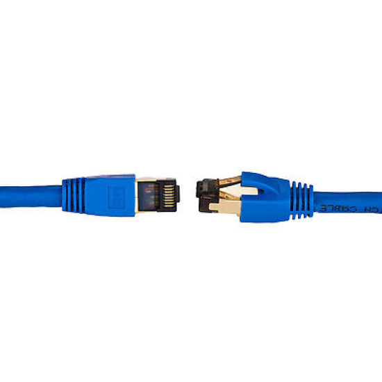 CAT8 Ethernet Cable Super Speed 40Gbps LAN Wire 0.5FT- 75FT Blue Multipack  LOT