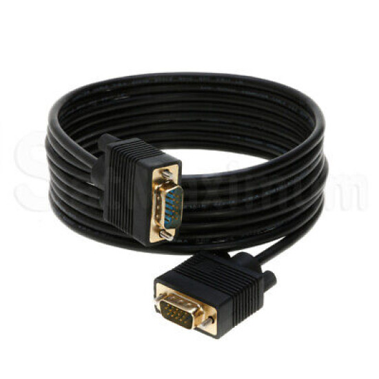 VGA/SVGA Cable Male to Male Monitor TV Video Wire 15 PIN w/without 3.5 Audio LOT
