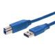 USB 3.0 Printer Cable 6Ft A-Male/B-Male Super High Speed Canon Epson HP Brother