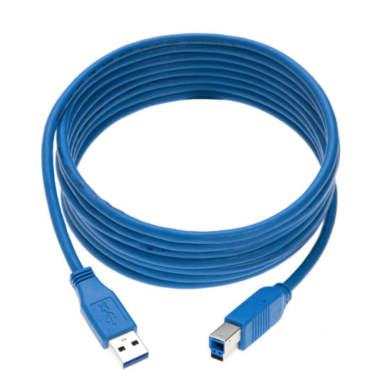 USB 3.0 Printer Cable 6Ft A-Male/B-Male Super High Speed Canon Epson HP Brother