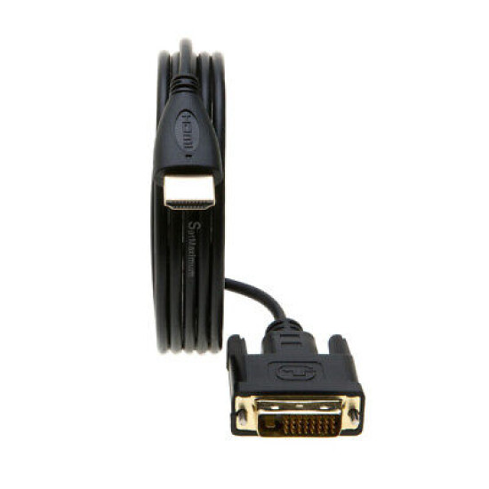 15FT HDMI to DVI-D Video M/M Dual Link 24+1 Pin Cable TV PC Monitor Display Cord