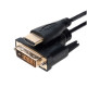 15FT HDMI to DVI-D Video M/M Dual Link 24+1 Pin Cable TV PC Monitor Display Cord