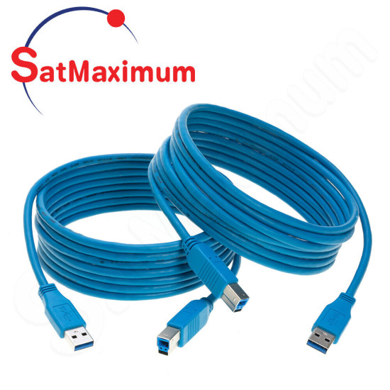 USB 3.0 Cable A Male to B Male High Quality High Speed Wire 3ft 6ft 10ft