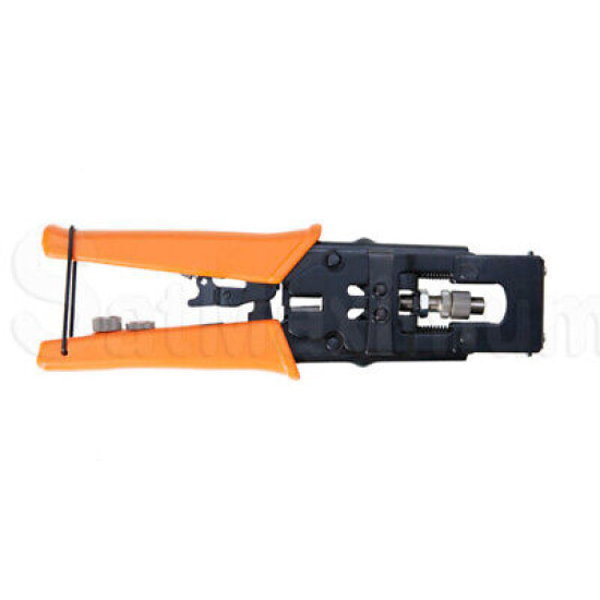 Coax Compression Crimping Tool for RCA BNC F-Connectors RG59 RG6 Coaxial Cable