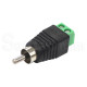 DC Power Connector 2.1 x 5.5mm BNC RCA Male /Female CCTV Video Balun Adapter LOT