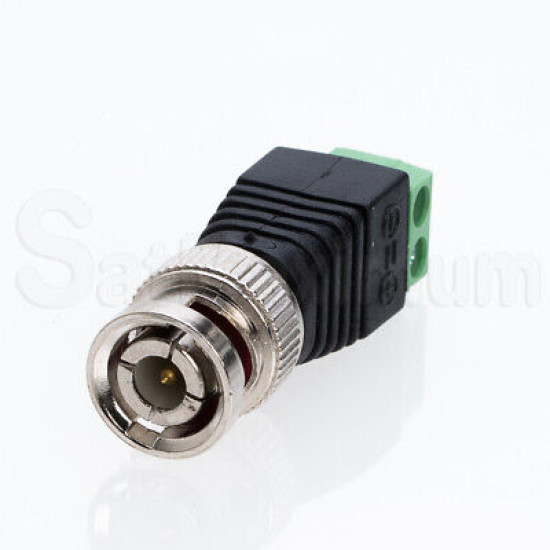 DC Power Connector 2.1 x 5.5mm BNC RCA Male /Female CCTV Video Balun Adapter LOT