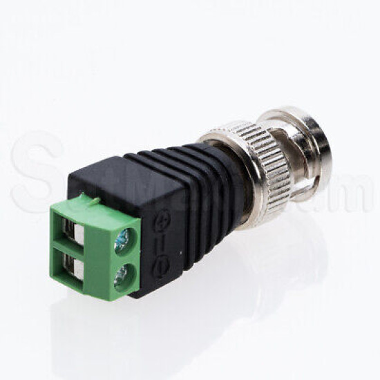 DC Power Connector 2.1 x 5.5mm BNC RCA Male /Female CCTV Video Balun Adapter LOT